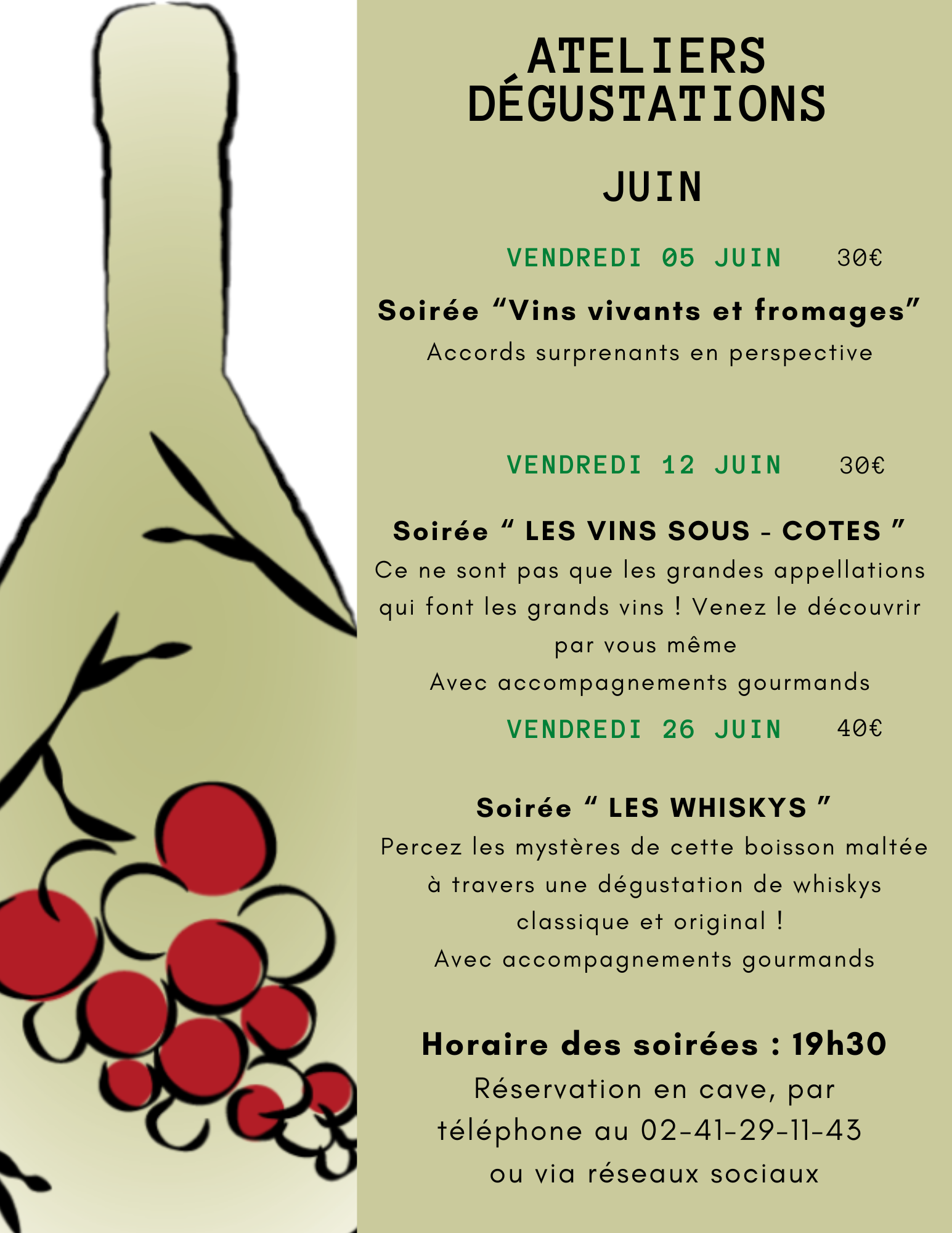 ATELIERS DEGUSTATIONS JUIN